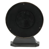 Aviation Large Mantel Clock 32cm - Black & Gold