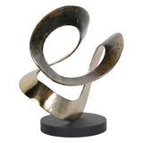 Ribbon Knot Figurine With Black Wooden Base - 34.5cm
