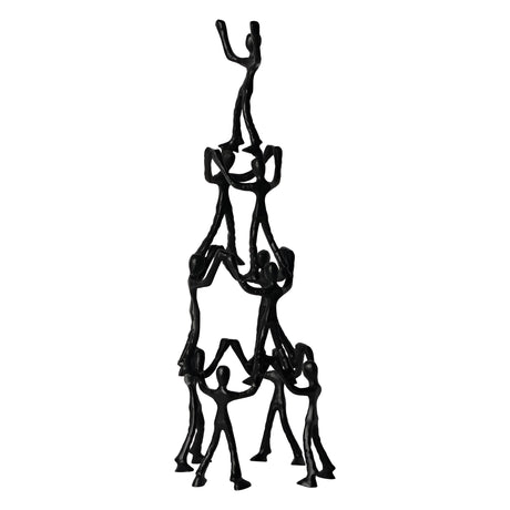 Tower Of Humans Black Figurine - 62cm