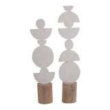 White Wooden Totem Large - 64cm