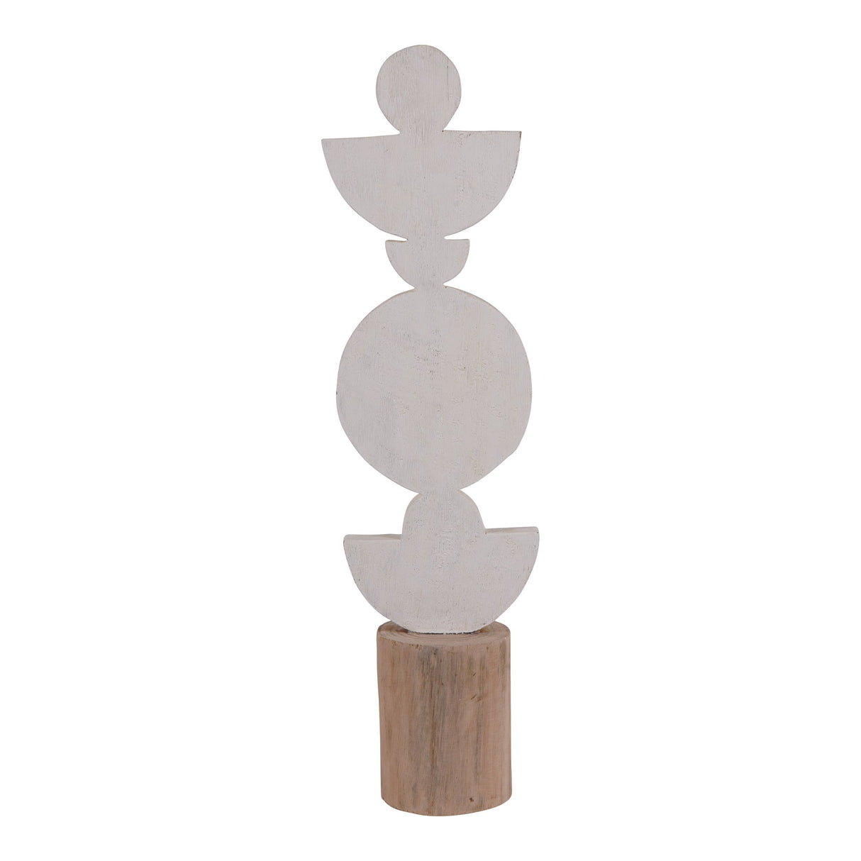 White Wooden Totem Small - 56cm