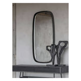 Lloyd Dark Graphite Slim Aluminium Wall Mirror - 58x119cm