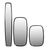 Lloyd Dark Graphite Slim Aluminium Wall Mirror - 58x119cm