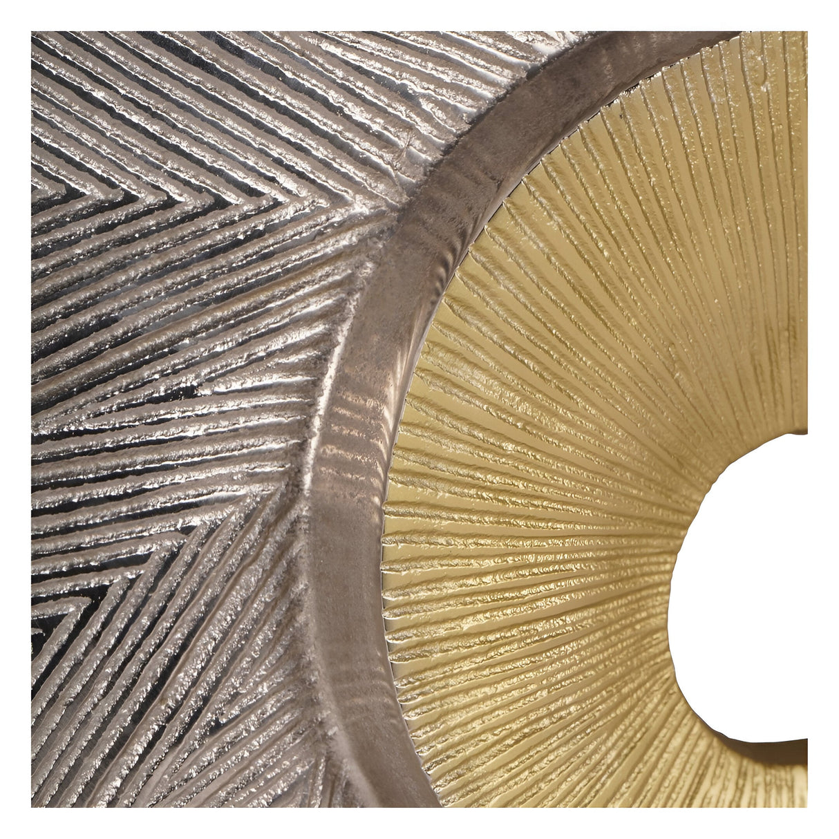 Bergen Nickel Aluminium Wall Art - 38cm