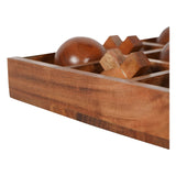 Belben Wooden Noughts & Crosses Game - Brown
