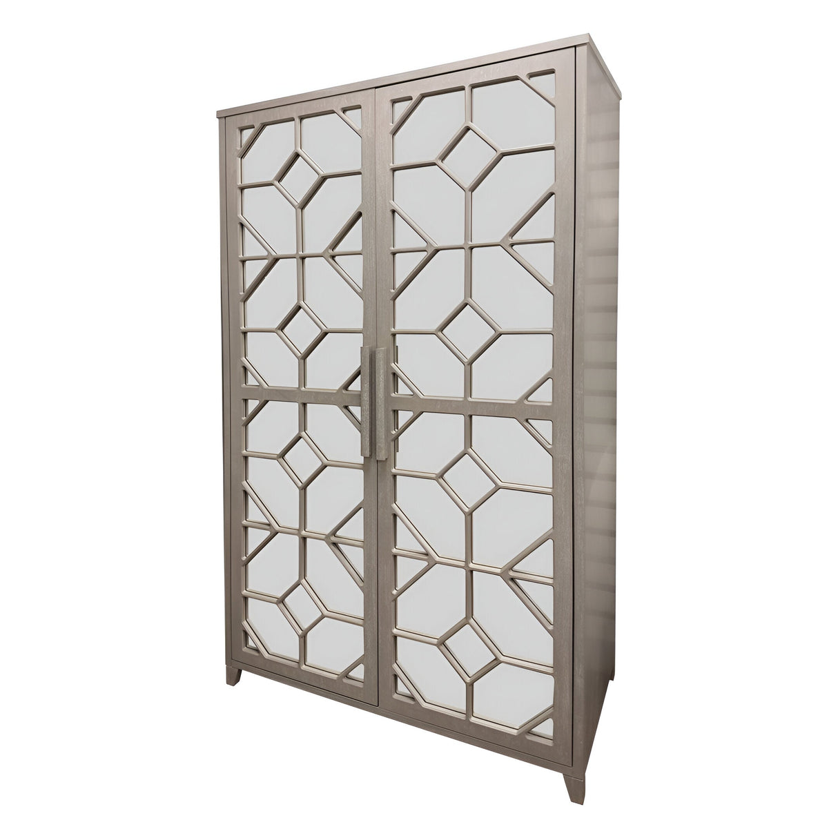 Campbell 2-Door Cabinet - Distressed Wood