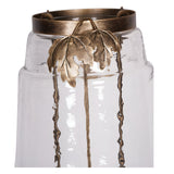 Laura Ashley Extra Large Leaf Bottle Hurricane - Bronze