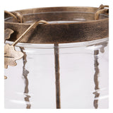 Laura Ashley Large Leaf Bottle Hurricane - Bronze