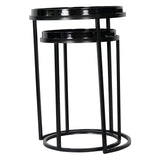 Laura Ashley Louise Set of 2 Tray Tables - Black