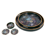 Laura Ashley Mathilde Set of 4 Coasters - Green