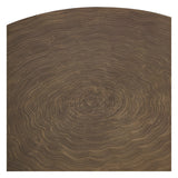 Santa Cruz Coffee Table 82cm - Etched Brass