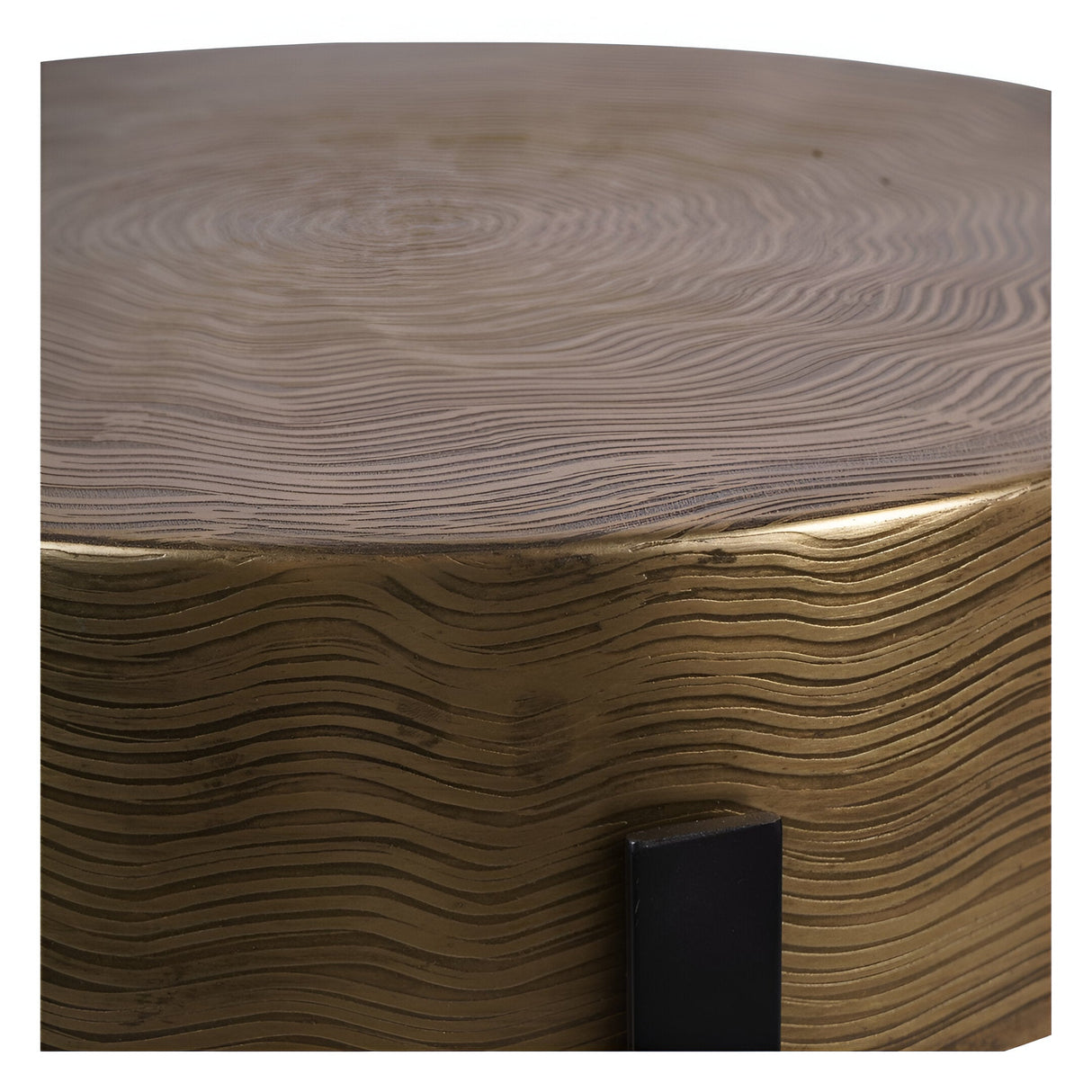 Santa Cruz Side Table 40cm - Etched Brass