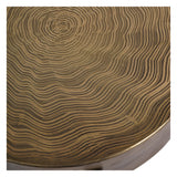 Santa Cruz Side Table 40cm - Etched Brass