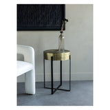 Santa Cruz Side Table 40cm - Etched Brass
