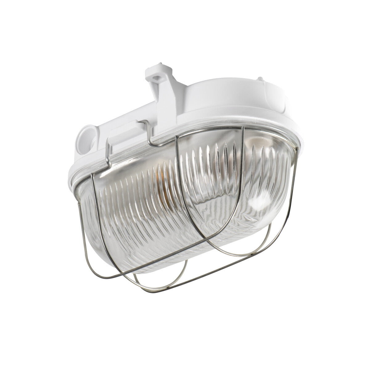 HERMI 25W E27 IP54 Bulkhead - White