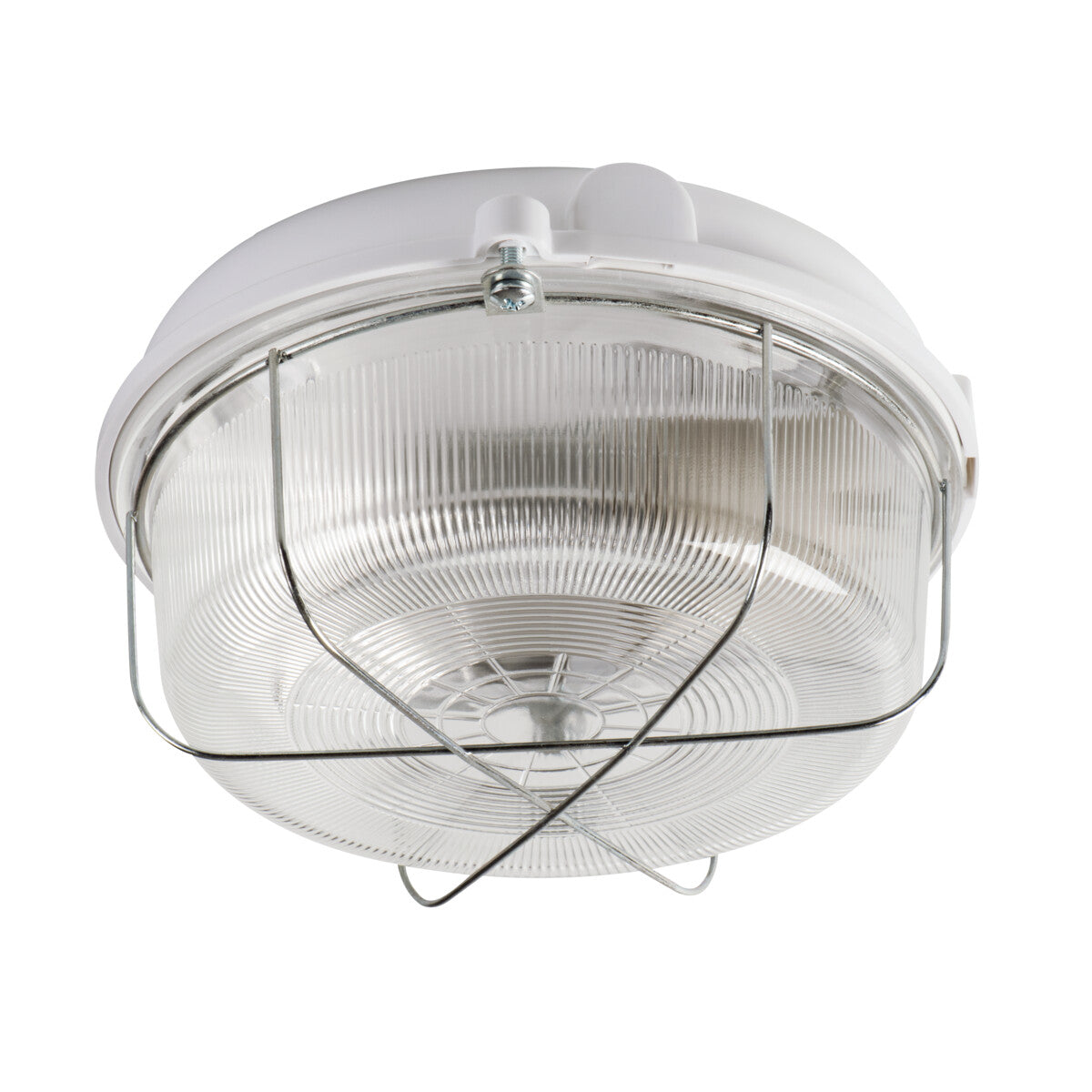 INES E27 Round Bulkhead IP54 - White