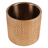 Rattan Champagne Cooler - Dusky Gold