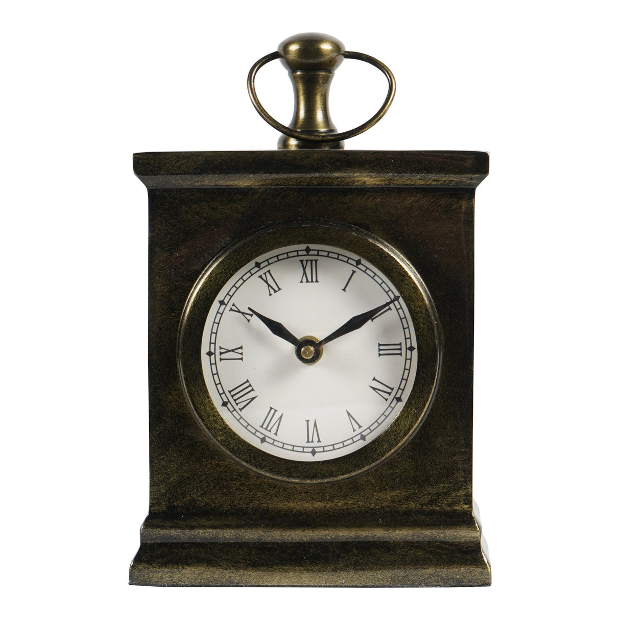 Taunton Small Mantel Clock - Antique Brass