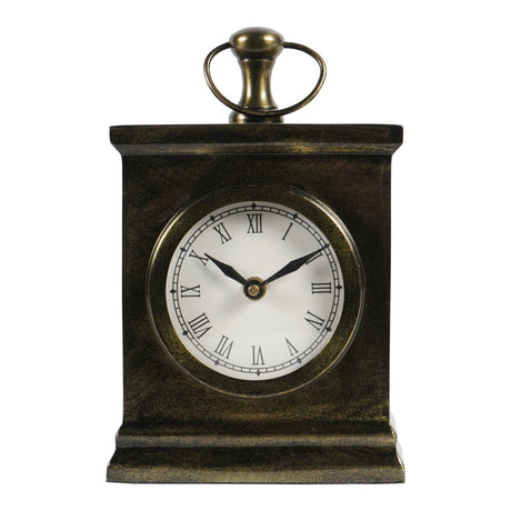 Taunton Small Mantel Clock - Antique Brass