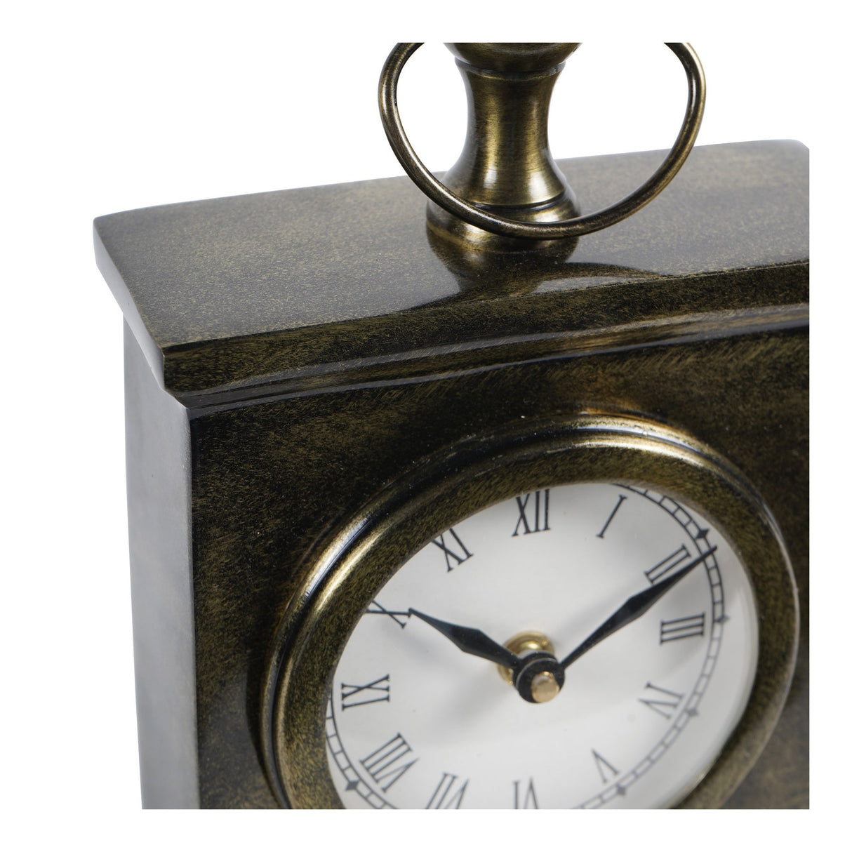 Taunton Small Mantel Clock - Antique Brass