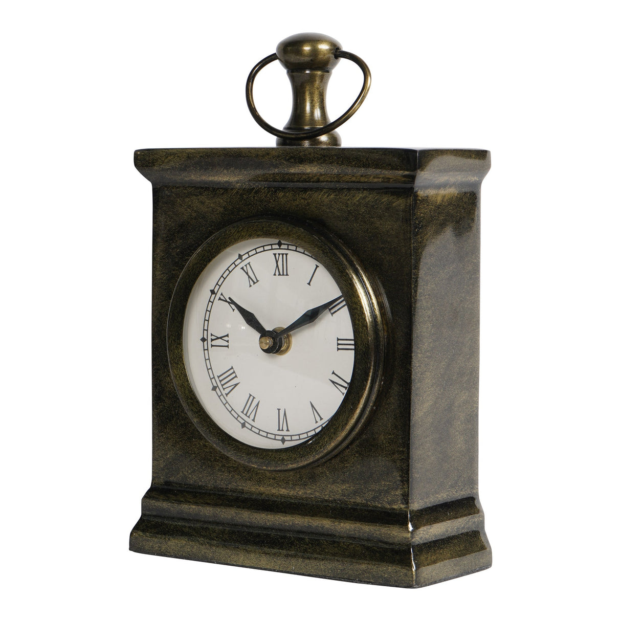 Taunton Small Mantel Clock - Antique Brass
