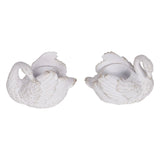 Laura Ashley Set of 2 Swan Votive Holder - Distressed White