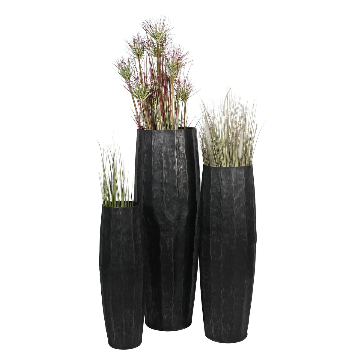 Holland Planters Set of 3 - Antique Pewter