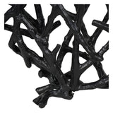 Twig Sculptural Disc Vase - Black