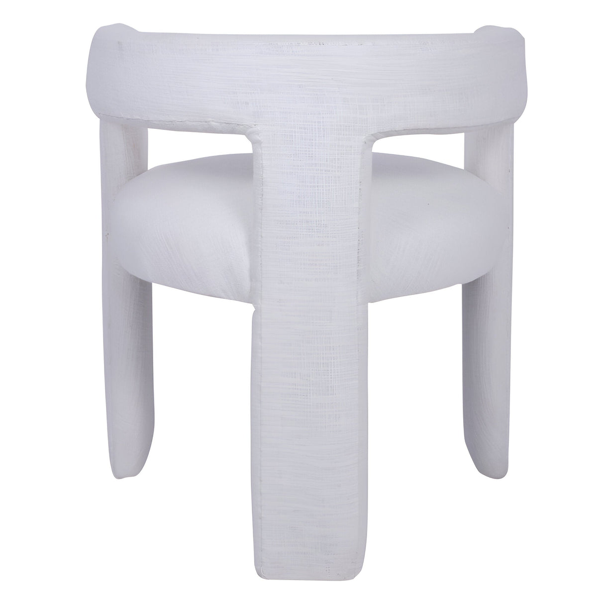Fully Upholstered Slub Chair - Ivory
