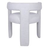 Fully Upholstered Slub Chair - Ivory