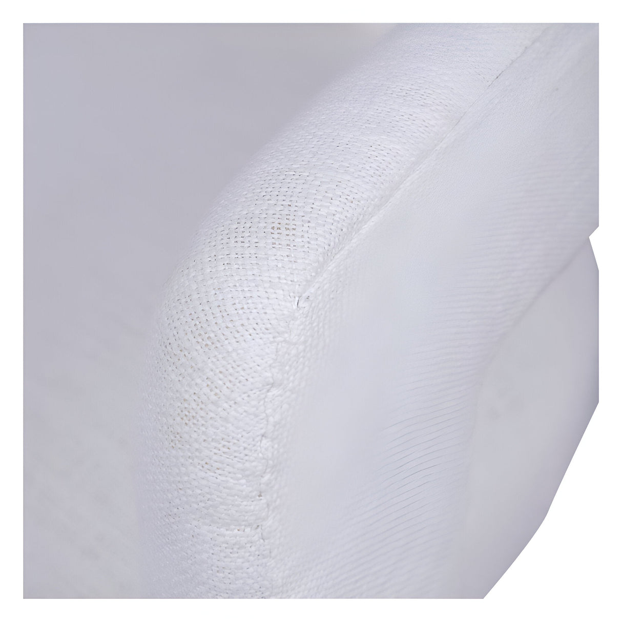 Fully Upholstered Slub Chair - Ivory