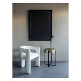 Fully Upholstered Slub Chair - Ivory