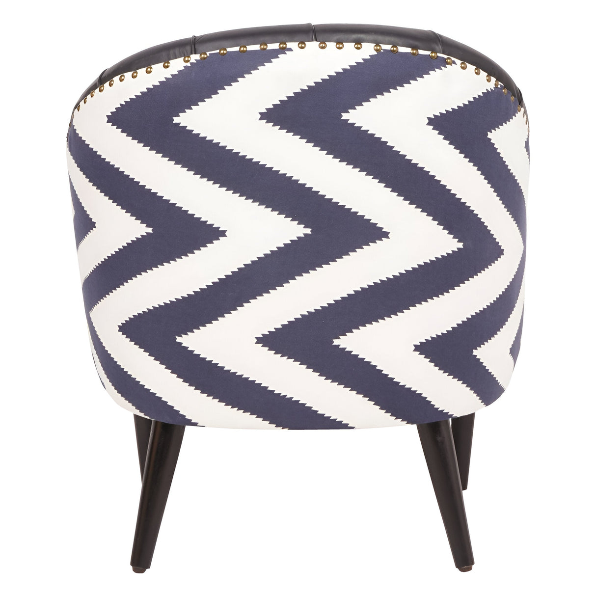 Admiral Leather & Fabric Occasional Chair - Black