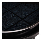 Squares Pattern Set of 2 Side Tray Tables - Black
