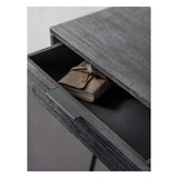 Bronks Acacia Console Table With Two Drawers - Black