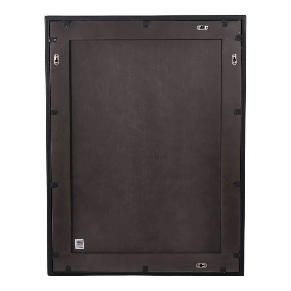 Bronks Black Acacia Rectangular Wall Mirror - 100x76cm