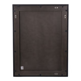 Bronks Black Acacia Rectangular Wall Mirror - 100x76cm