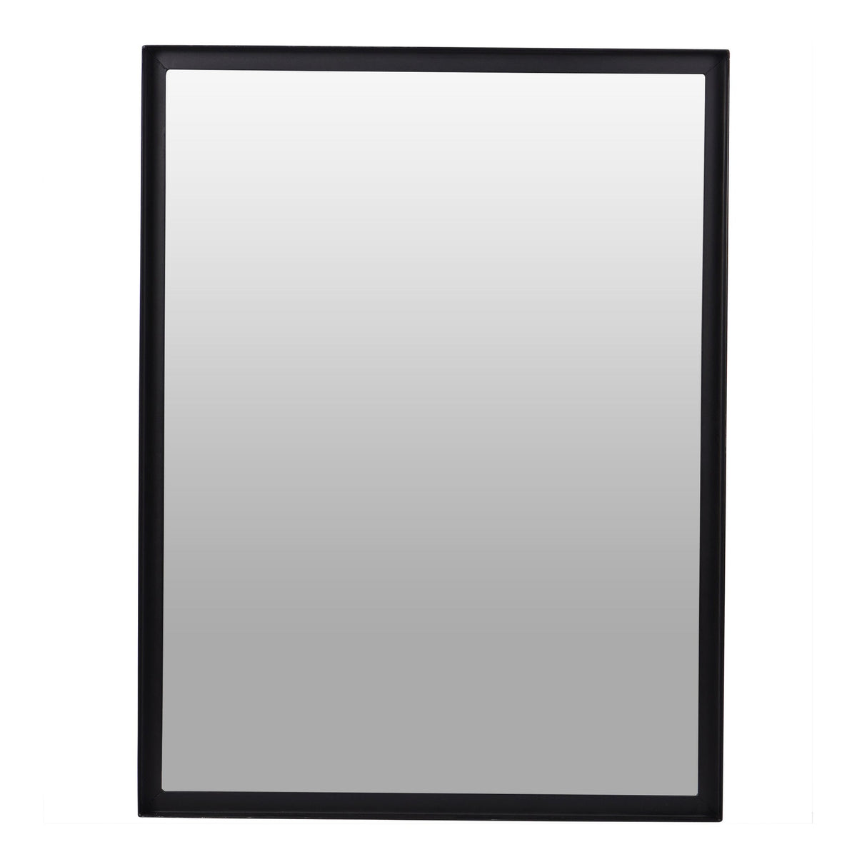 Bronks Black Acacia Rectangular Wall Mirror - 100x76cm