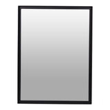 Bronks Black Acacia Rectangular Wall Mirror - 100x76cm