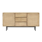 Maddox 2-Door 3-Drawer Buffet Sideboard - Natural Wood