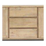 Maddox 2-Door 3-Drawer Buffet Sideboard - Natural Wood