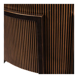 Hunter End Table - Corrugated Gold