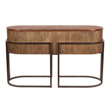 Hunter Console Table - Corrugated Gold