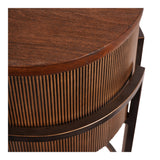 Hunter Console Table - Corrugated Gold