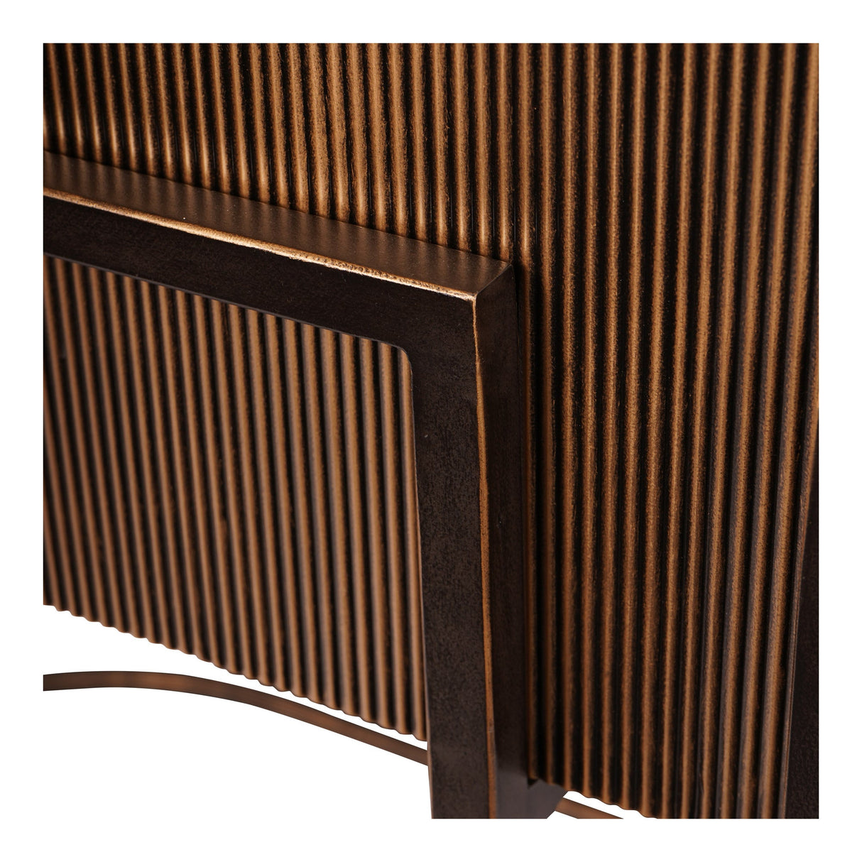 Hunter Console Table - Corrugated Gold