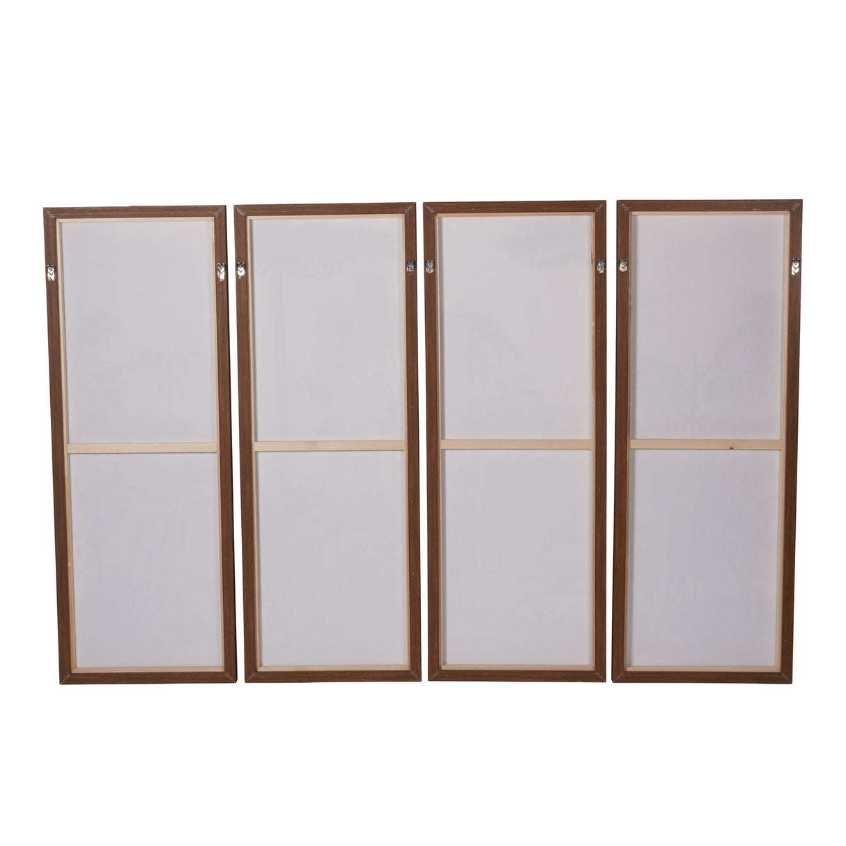Palm Set of Four Framed Canvas - 45x120cm