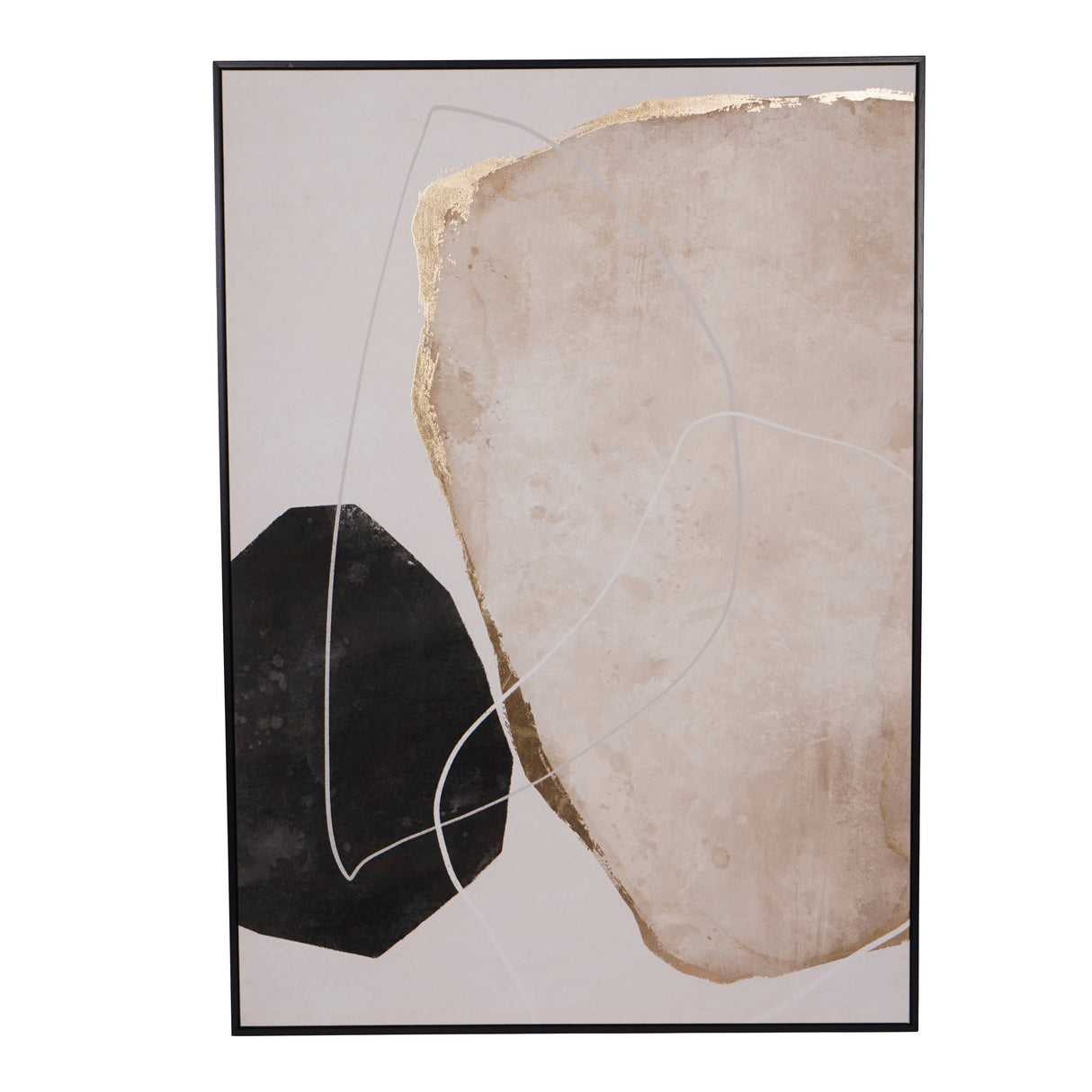 Framed Abstract Canvas - 80x120cm