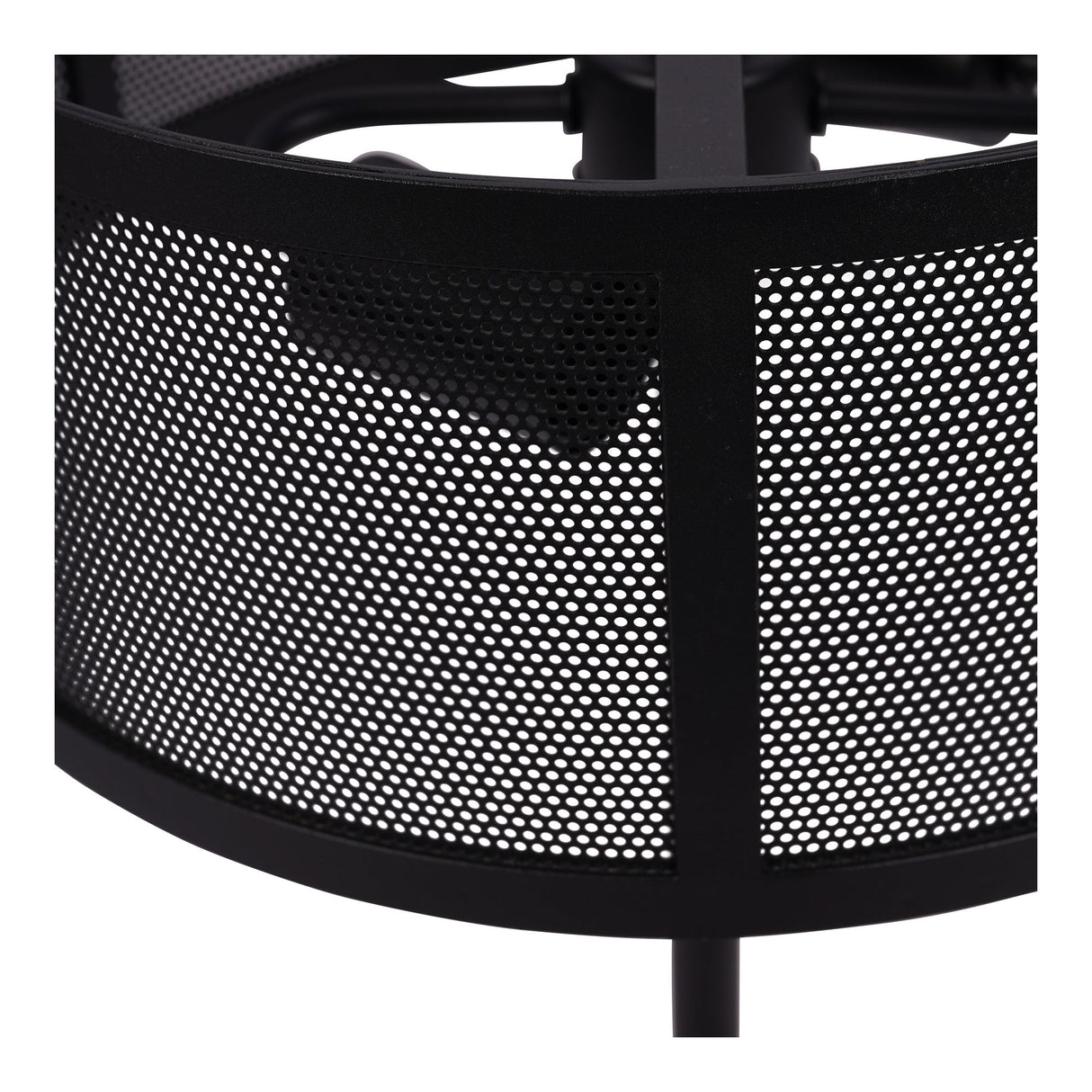 Storm Mesh Table Lamp With Shade - Black
