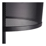 Storm Mesh Floor Lamp With Shade - Black