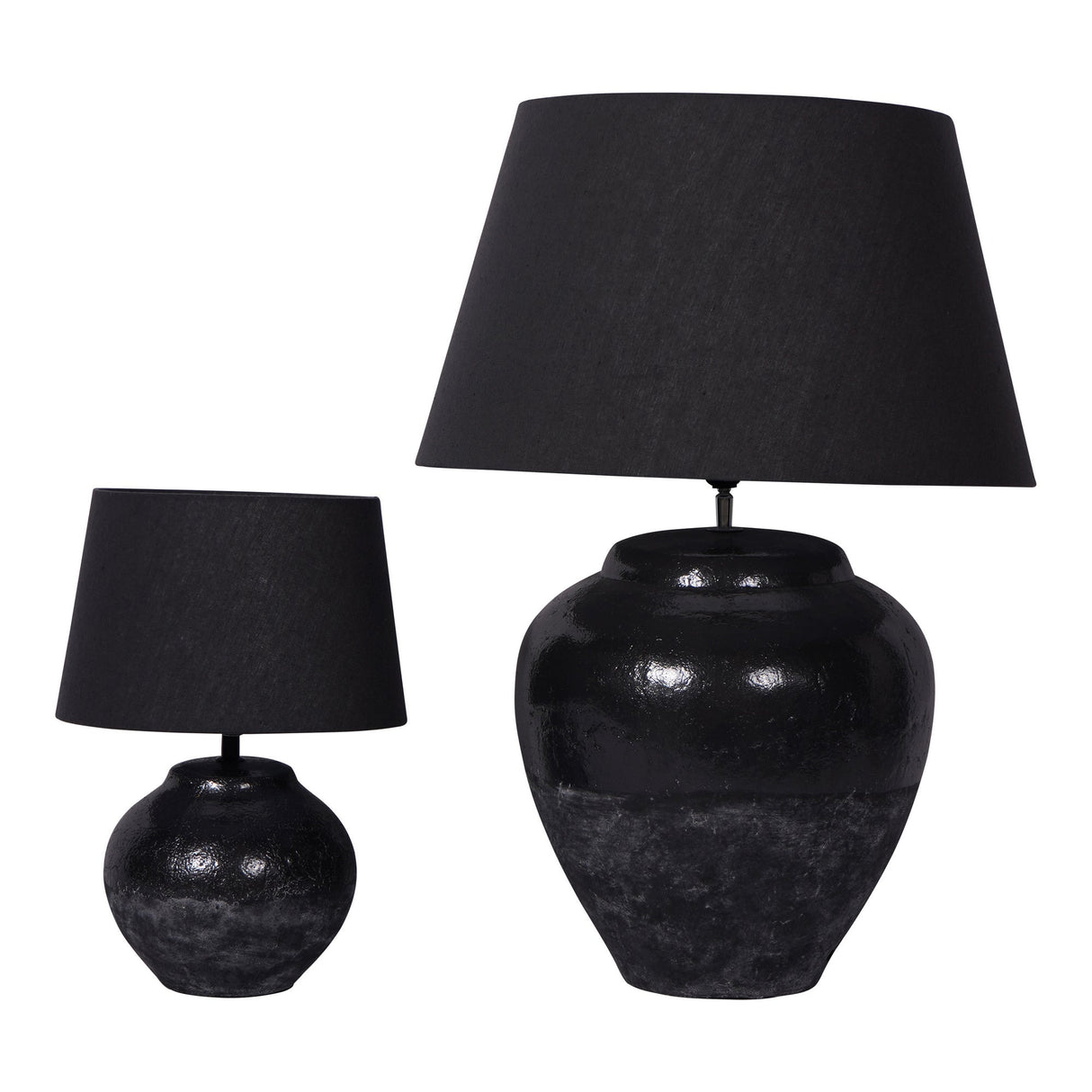 Skyline Large Table Lamp With Shade - Black